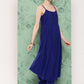 InWeave Women's Ink Blue Strappy Set W White Pink Or Duptta - Swadesiicart