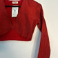 trueBrowns Rust Silk Blouse | Swadesiicart