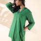 trueBrowns Green Cotton Relaxed Co-ord Set - Swadesiicart