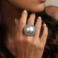 trueBrowns Silver Tone Dome Ring | Swadesiicart