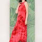 InWeave Women's Red Tie And Die Dress - Swadesiicart