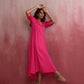 trueBrowns Modal Pink Dress | Swadesiicart