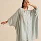 trueBrowns Grey Bandhani Printed Silk Kaftan Co-Ord Set - Swadesiicart
