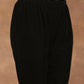 trueBrowns Black Velvet Pant | Swadesiicart