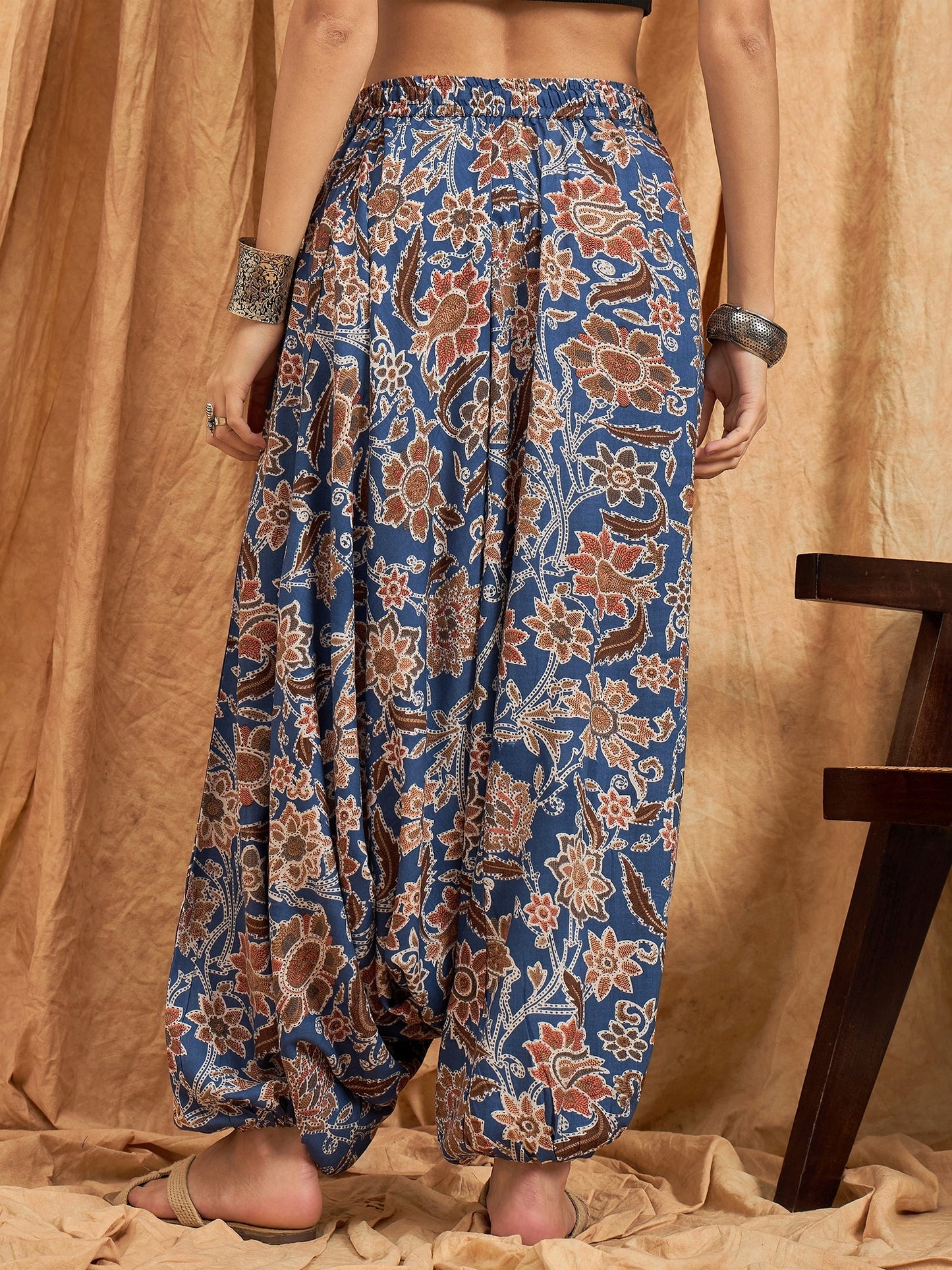 InWeave Indigo Big Jaal Harem Pant - Swadesiicart
