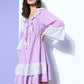 InWeave Women's Mauve Lacy Short Dress - Swadesiicart