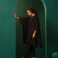 trueBrowns Black Silk Kaftan Pant Set | Swadesiicart
