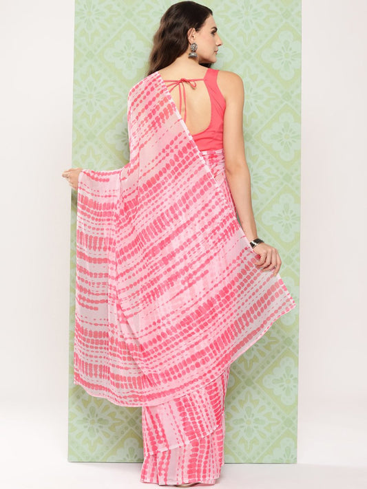 Ahalyaa Poly Chiffon Saree | Swadesiicart