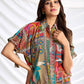 BulBul Kate Brown Chanderi Co-Ord Set - Swadesiicart