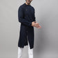 Even Apparels Blue Sherwani Kurta With Asymetrical Cut | Swadesiicart