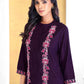 BulBul Deepti Chanderi Purple Co-Ord Set - Swadesiicart