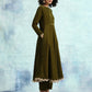 trueBrowns Mehandi Velvet Anarkali Kurta | Swadesiicart