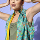 InWeave Women's Blue Boheme Reversible Shrug - Swadesiicart