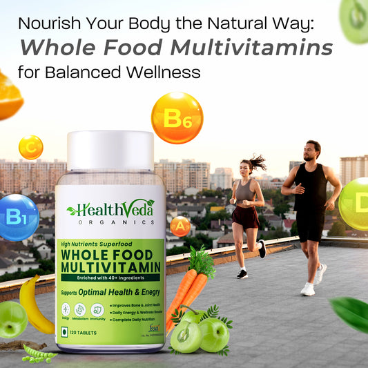 Health Veda Organics Whole Food Multivitamin Veg Tablets - Swadesiicart