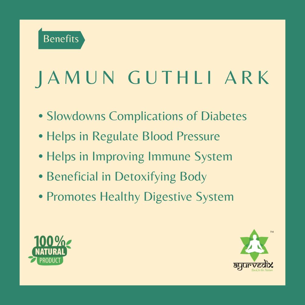 Ayurvedix Jamun Guthli Ark - Swadesiicart