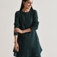 trueBrowns Dark Green Front Placket Co-Ord Set - Swadesiicart