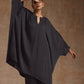 trueBrowns Grey Modal Satin Oversized Round Co-Ord Set - Swadesiicart