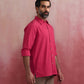 trueBrowns Men's Pink Cotton Shirt | Swadesiicart