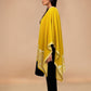 trueBrowns Yellow Woollen Kaftan Cape | Swadesiicart