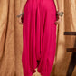 InWeave Fuchsia Solid Harem Pant - Swadesiicart