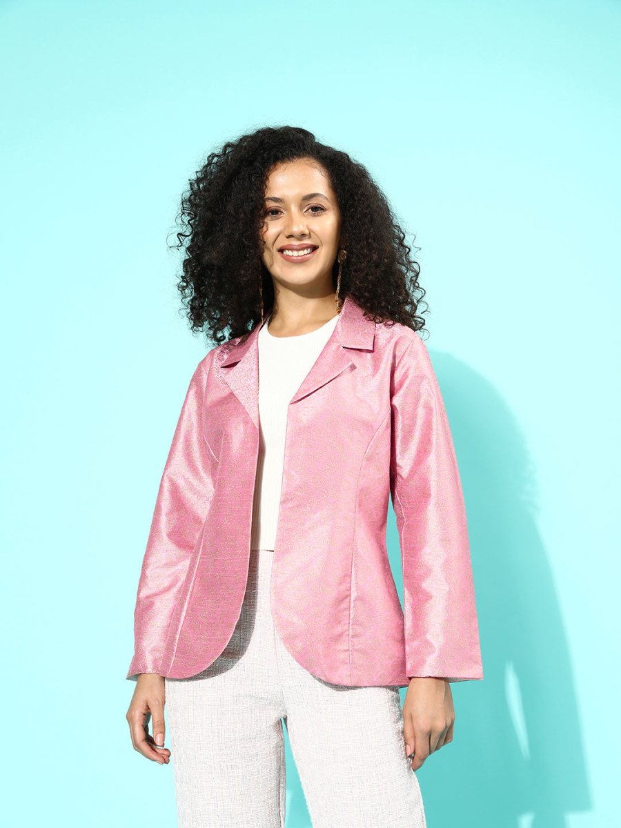Ahalyaa Women Printed Blazer | Swadesiicart