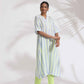 trueBrowns White Cotton Multi Stripe Flared Kurta Set | Swadesiicart