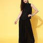 InWeave Women's Black Lurex Top With Flared Pallazo - Swadesiicart