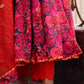 Pomcha Jaipur Tara Orange Printed Anarkali Set | Swadesiicart