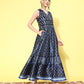 Ahalyaa Floral Printed Maxi Ethnic Dress | Swadesiicart