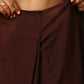 trueBrowns Cola Muslin Silk Ready to Wear Saree | Swadesiicart