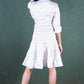 Noroke Sustainable fabric | Bemberg Polka Dot Skirt Co-Ord Set Women - White - Swadesiicart