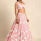 House of Panchhi Rose Gold Chinon Sequins And Zarkan Embroidery Lehenga Choli & Dupatta | Swadesiicart