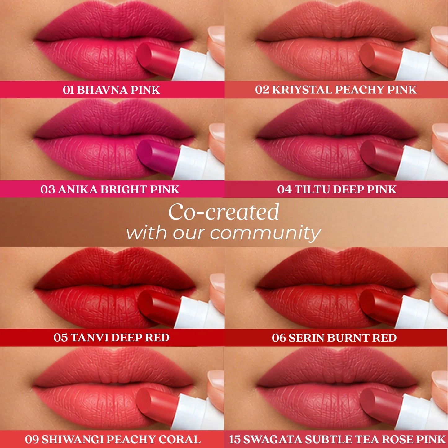 Herb Enriched Ayurvedic Lipstick Micro-Mini Kit - 8 shades