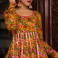 Pomcha Jaipur Mastani Cotton Anarkali Plazo Set | Swadesiicart