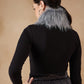 InWeave Women's Light Grey Fur Neckpiece - Swadesiicart