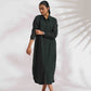 trueBrowns Green Cotton Shirt Dress | Swadesiicart