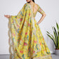 House of Panchhi Mustard Colour Organza Floral Design Digital Print Lehenga Choli & Dupatta | Swadesiicart