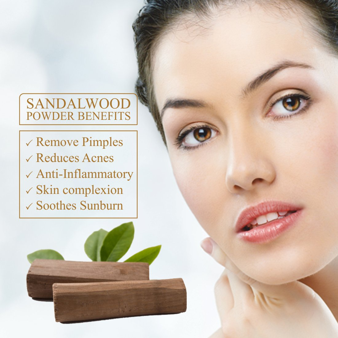 Nuerma Science Sandalwood(Chandan)  Powder for De Tan, Glowing skin & Ageing Marks | Swadesiicart