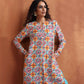 trueBrowns Off White Print Kurta Co-ord Set - Swadesiicart