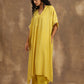 trueBrowns Lime Lehariya Printed Silk Kaftan Pant Set | Swadesiicart