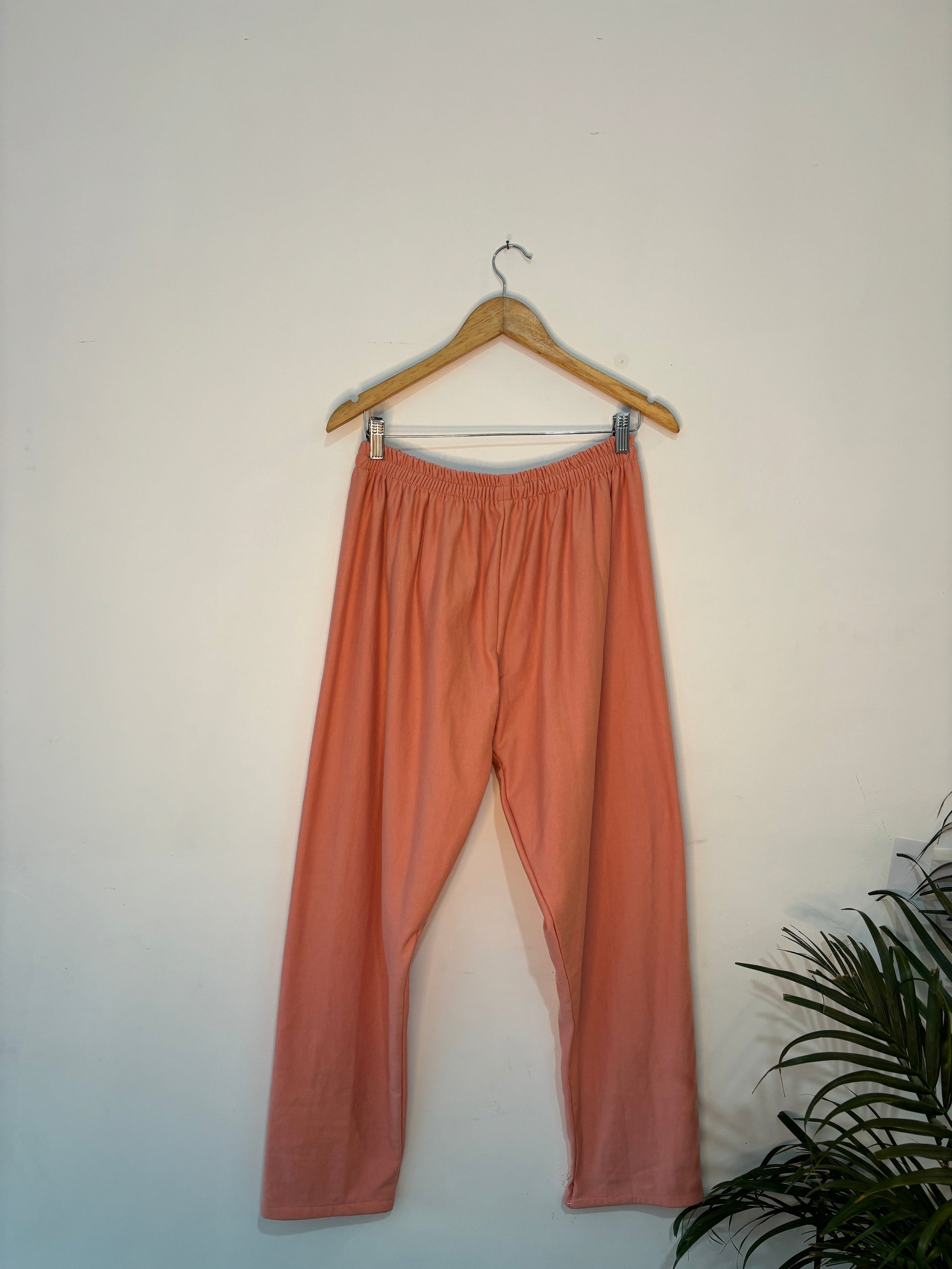 trueBrowns Orange Straight Kurta Set | Swadesiicart