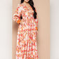 Ahalyaa Floral Printed Tie-Ups Crepe Empire Ethnic Dress | Swadesiicart