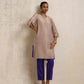 trueBrowns Lilac Tissue Kurta Co-ord Set - Swadesiicart