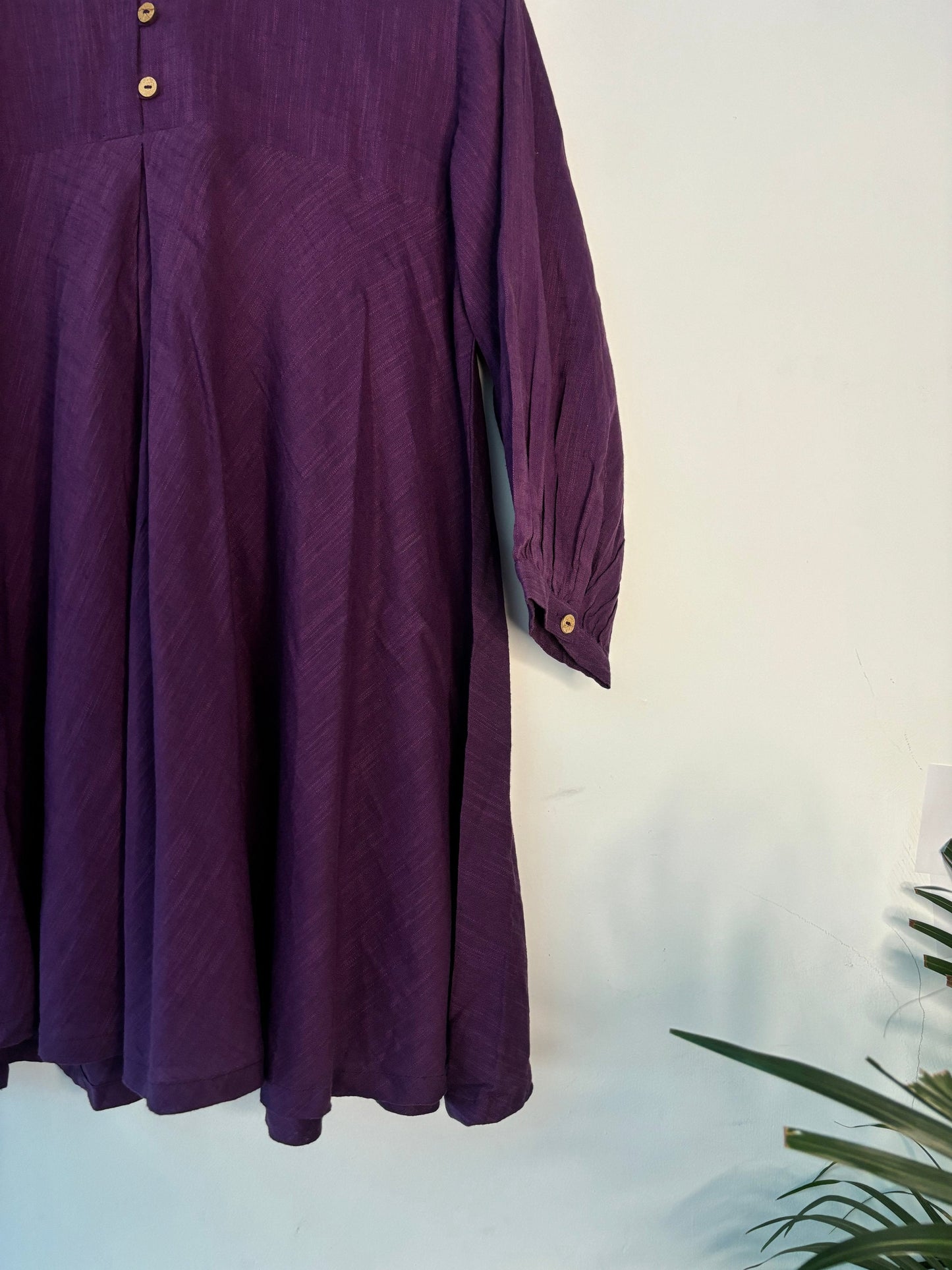 trueBrowns Purple Slub Top | Swadesiicart
