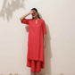 trueBrowns Coral Viscose Kurta Pant Set | Swadesiicart