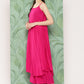 InWeave Women's Fuchsia Strappy Set W Magenta Camelia Cr Dupatta - Swadesiicart