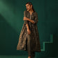 trueBrowns Grey Diamond Viscose Silk Front Slit Kurta Pant Set | Swadesiicart