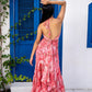 Noroke Vintage Crepe Vintage Printed Long Tiered Maxi Dress - Printed | Swadesiicart