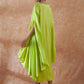 InWeave Lime Green Rayon Cowel Style Kaftan - Swadesiicart