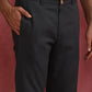 trueBrowns Men's Charcoal grey Cotton Twill Pants | Swadesiicart